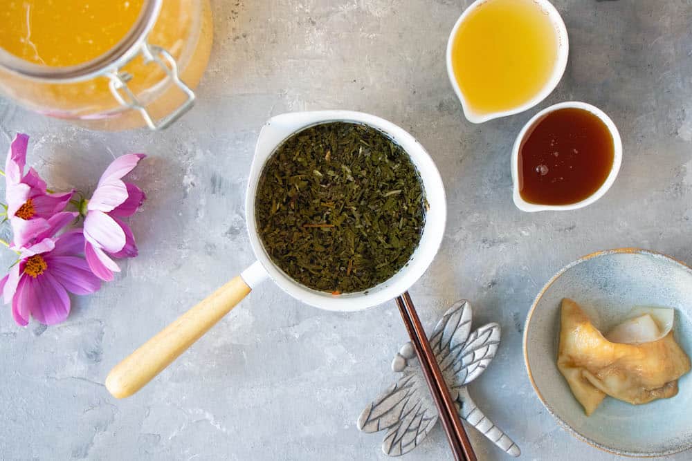 How to make jun tea - green tea prep
